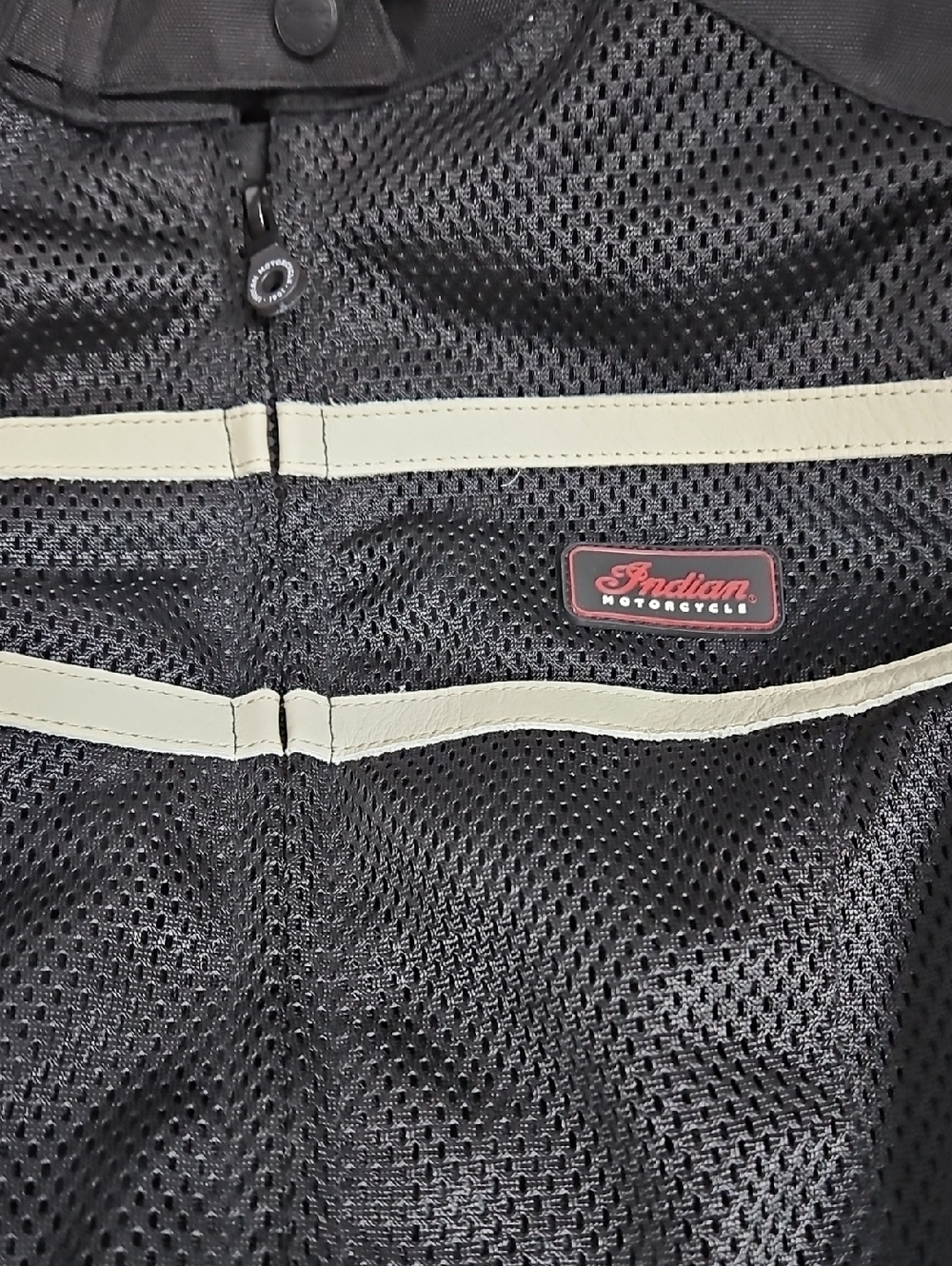 Indian Motorcycle Retro Black & Red Mesh Arlington Jacket Sz Small Womens - Picture 4 of 12
